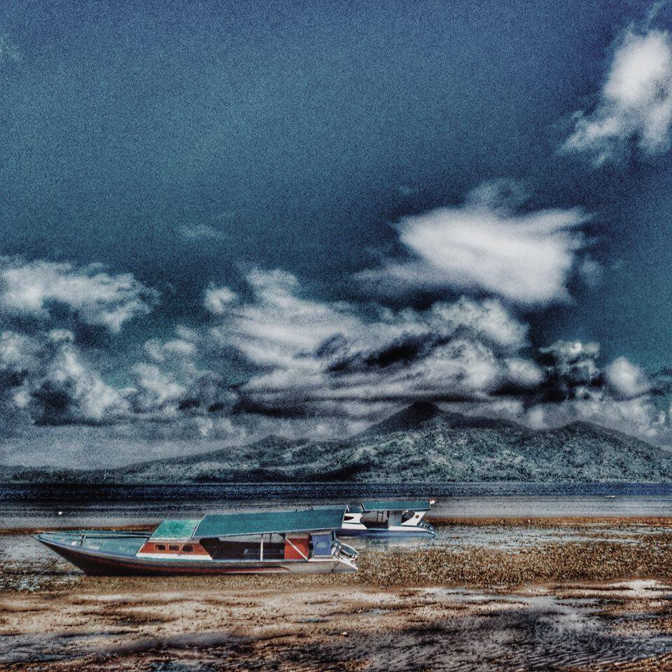 boats shore manado indonesia
